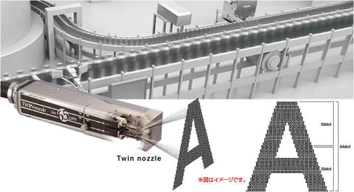 日立喷码机UX双喷嘴喷码机-64点阵小字符喷码机日立UX-D860S的优势介绍